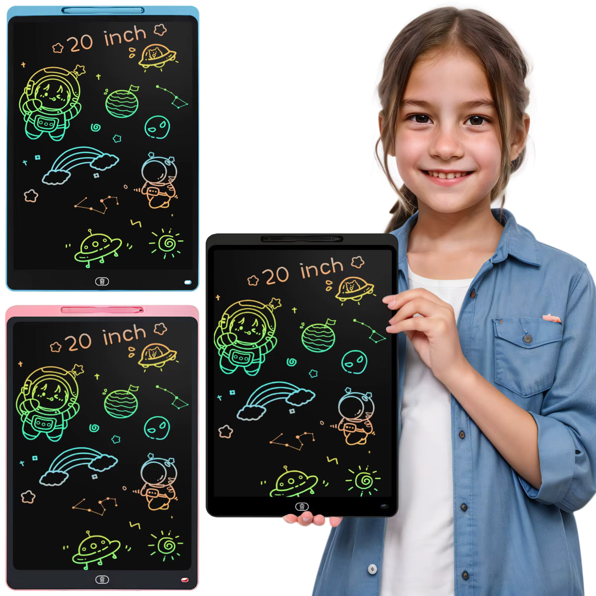 🖍️ LCD tabla za crtanje — piši, briši, ponovo!